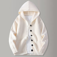 Mens Knitted Fashion Lapel Sweater Cardigan