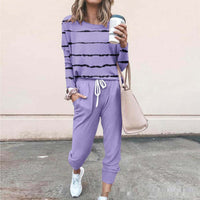 Women's 3D Printed Sweatshirt And Sweatpants Casual Set