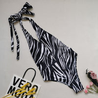 European And American One Piece Swimsuit Plus Size Solid Color