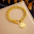 Fashionable Heart Pendant Bracelet Round Bracelet