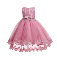 Girls Fashion Puffy Yarn Trailing Princess Dress