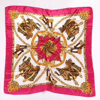 Spring And Autumn Women's Printed 90 Large Kerchief Artificial Silk Floral Scarf