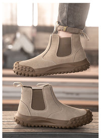 Plus Size Labor Protection Steel Toe Cap Anti-smashing And Anti-stab Safety Shoes