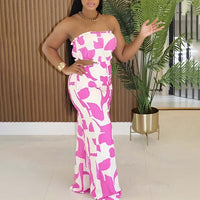 Women's Versatile Strapless High-waist Jumpsuit
