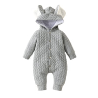 Infant Hooded Romper Outer Wear