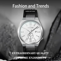 Stainless Steel Quartz Watch Waterproof Calendar Luminous Men