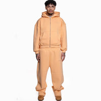 New Printed Street Fashion All-match Sweater Loose Straight Trousers Suit