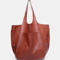 Simple Big Bag Soft Leather Large Capacity Shoulder Hand-held Tote