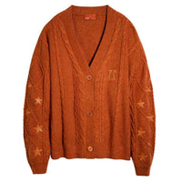 Cardigan Embroidery XINGX Loose And Idle Dinified Sweater
