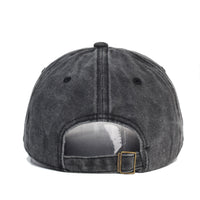 Washed Cotton Printed Hat Distressed Dad Hat