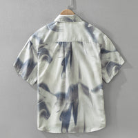 Japanese Trendy Printed Short Sleeve Shirt