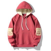 Mens Cotton Hoodie With Fleece Lining Loose Fit For Teens