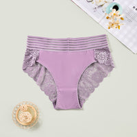 Plus Size Women's High Waist Hollow-out Breathable Underwear