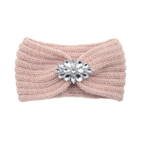 European And American Diamond Knitted Headband Ear Protector