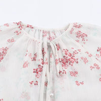 Fashionable And Sweet Lace-Up Long-Sleeve Top For Women