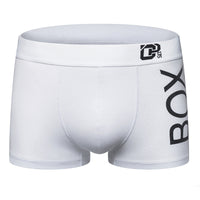Mid-waist Breathable Cotton Boxers Black And White