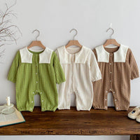 Baby Boy And Girl Cute Bear Head Twist Jumpsuit