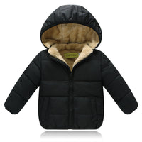 Children's Cotton Fleece Thickened Baby Hooded Coat