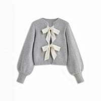 Womens Polyester Long-sleeved Knitted Sweater