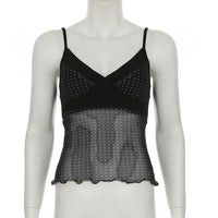 New Dot Sexy Backless Gauzy Strap Hot Girl See-through Women
