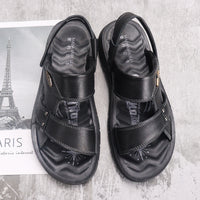 First Layer Cowhide Men's Beach Shoes Summer New Style