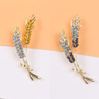 Good-looking Ears Of Wheat Brooch Diamond Elegant Graceful