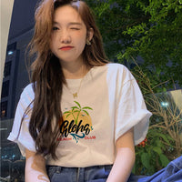 Short-sleeved Women's Clothing Ins Fashion Printing Fashion All-matching