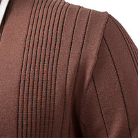 Men's Sweater Lapel Zipper Knitted Sweater