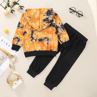 Korean Style Children's Hooded Sweater Trousers Suit