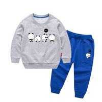 Cotton Men's And Women's Baby Comfortable Long-sleeved Trousers Two-piece Custom Pattern