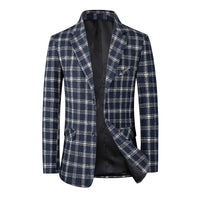 Men's Suit Jacket Single-row Two-button Casual Slim-fitting Suit Top