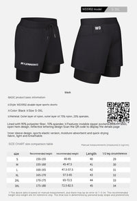 Men's Double-layer Stretch Anti-embarrassment Beach Shorts