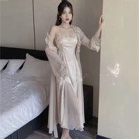 Slip Nightdress Women's Lace Home Wear Two-piece Set