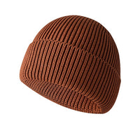 Thickened Knitted With Cotton Flip-up Lining, Outdoor Sports Ski Warm Hat