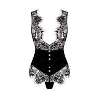 Perspective Mesh One-piece Nightdress
