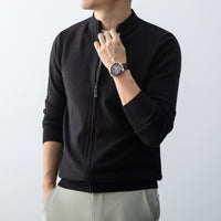 Commute Leisure New Men's Stand Collar Simple Outdoor Sweater