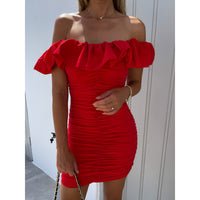 Sexy Off-Shoulder Slim-Fit Dress For Women