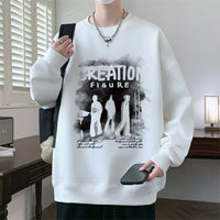 Autumn And Winter Brushed Hoody Pu Handsome Long Sleeve