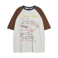 Hand Painted Graffiti Printing Short Sleeve Men