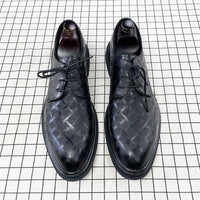 Men's Korean Style Black Leather Shoes  Business Formal Suit