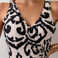 Backless Pure Color Mesh Stitching One-piece Women's Swimsuit
