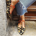 Low Heel Pointed-toe Buckle Casual Pumps