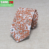 Narrow Casual Patterned Tie For Men