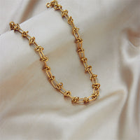 Hip-Hop Punk Thorn-Style Titanium Steel Bracelet And Necklace Set
