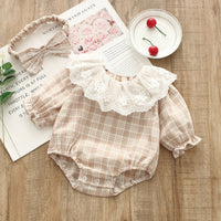 Loose Mesh Cotton Dress Triangle Rompers