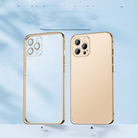 Metal Frame Transparent Lens Cover Phone Case