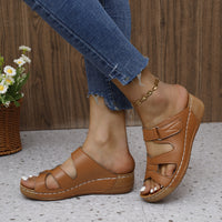 New Casual Wedge Platform Hollow Slippers For Women