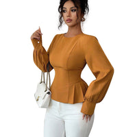 Fashionable New-style Fitted Pullover Blouse For Women