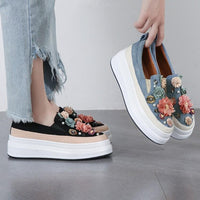 Spring Korean Style Platform Shoes For Women's Outer Wear