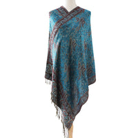 Cashmere Classic All-match Jacquard Cashew Tassel Scarf For Four Seasons